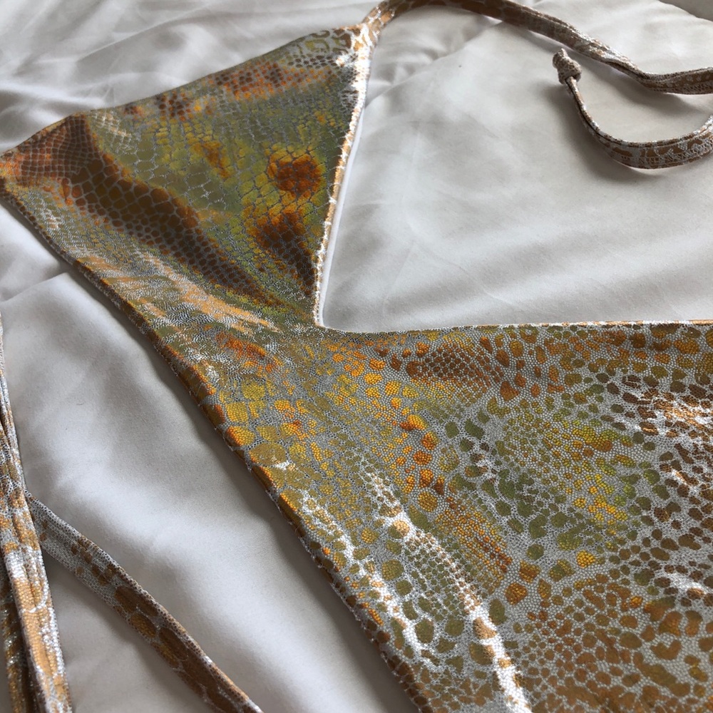 Gold Wrap Rave bralette - Picture 3 of 4